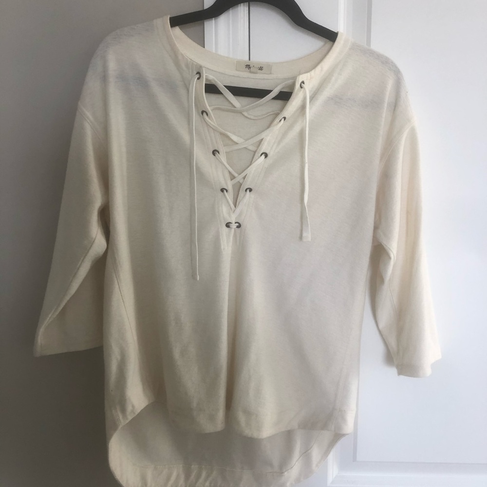 Madewell off white top